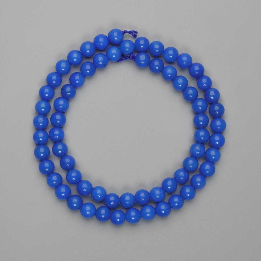 Apatite Beads, Smooth Ball, 6mm Diameter, 38cm Length on Thread
