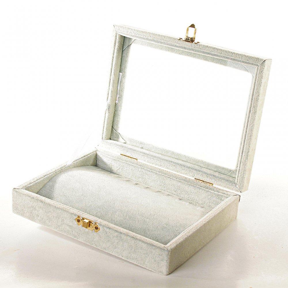 Free shipping as a gift! (20×15×5 cm) Velour display box A40-1