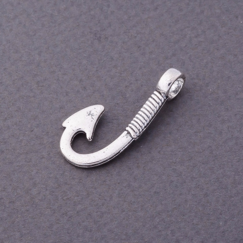 Silver Hook Hardware 3x1, 3 cm, pack of 12