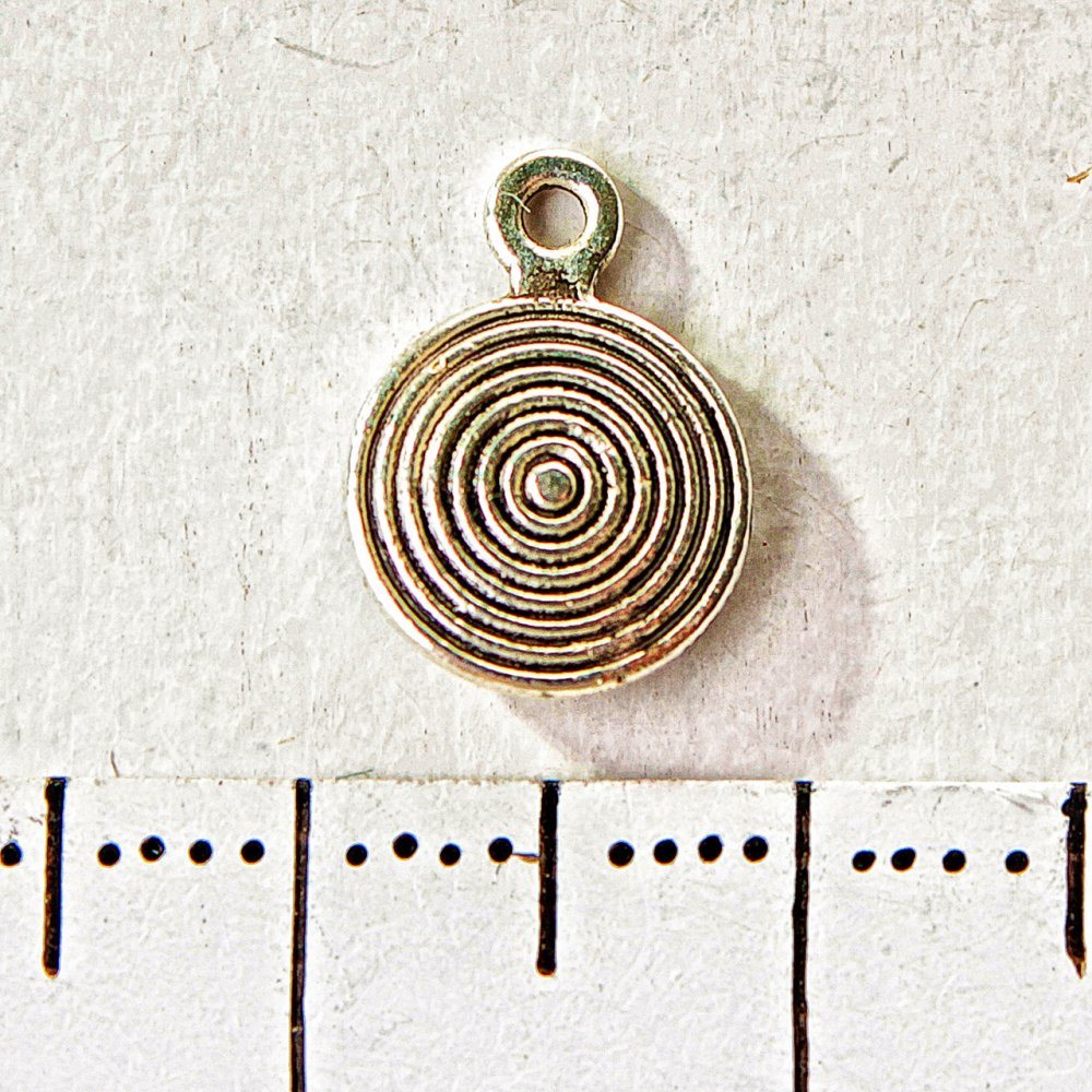 Hardware Pendant Hypnotic Spiral 8x12mm Pack 20 g +/- 37 pcs