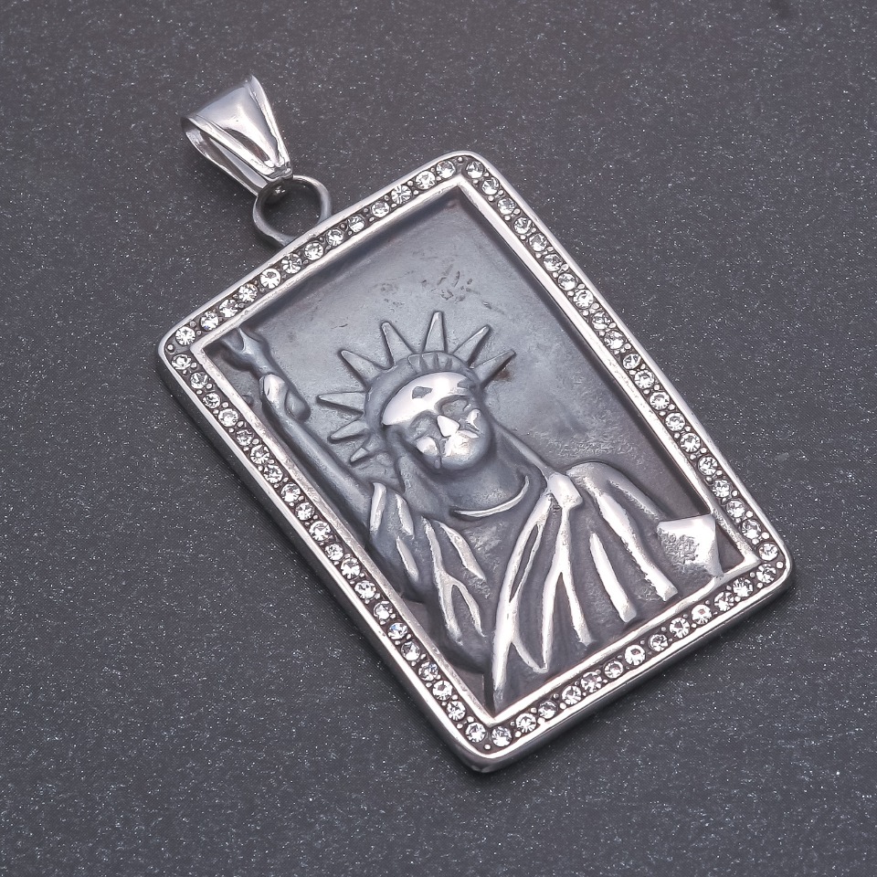 Statue of Liberty Pendant Gray Metal 32x46x57 mm
