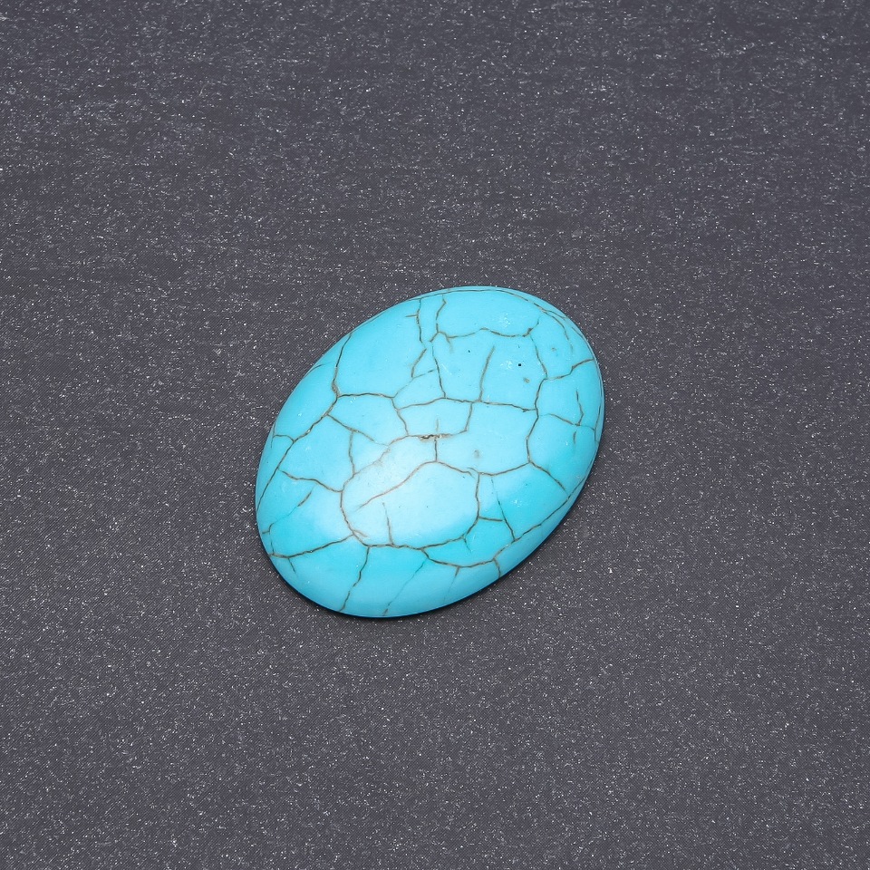 Cabochon Stone 'Turquoise' (Pressed) 38x28 mm