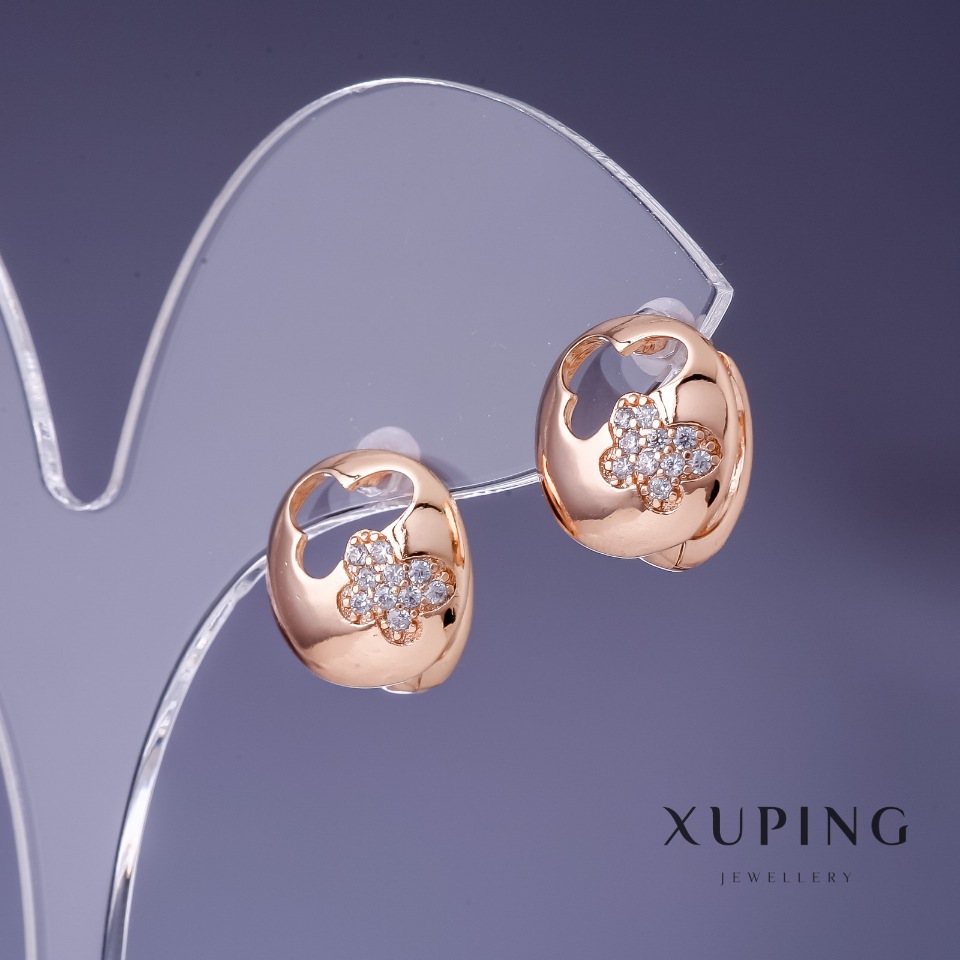 Xuping Earrings 13mm '18K Gold Plating'