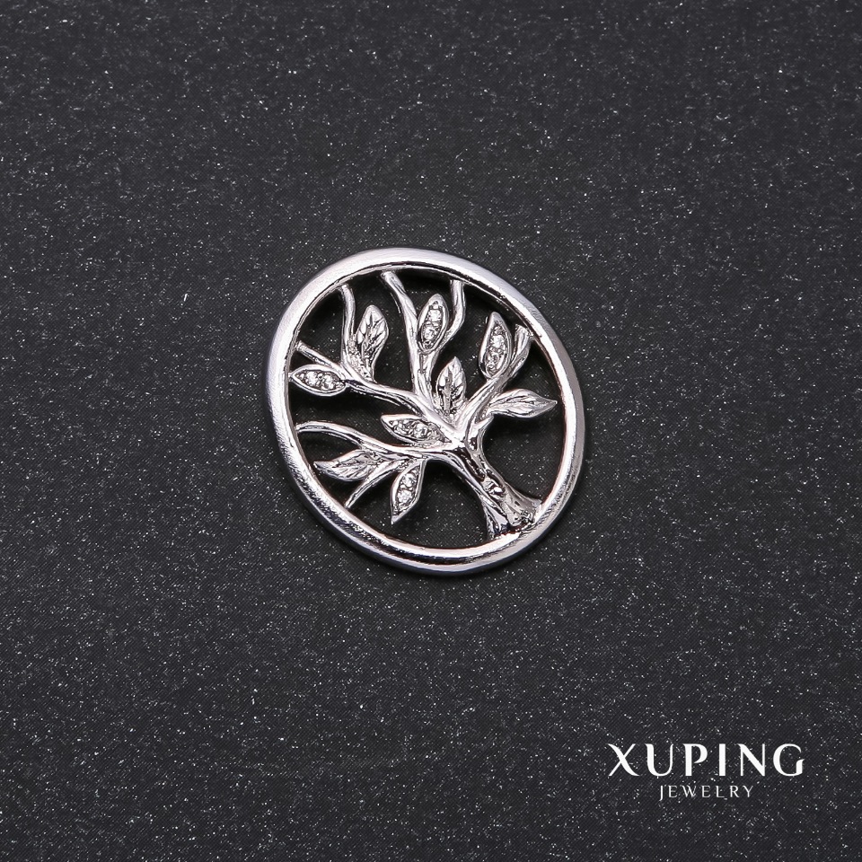 Xuping Tree Pendant 25x22 mm Rhodium