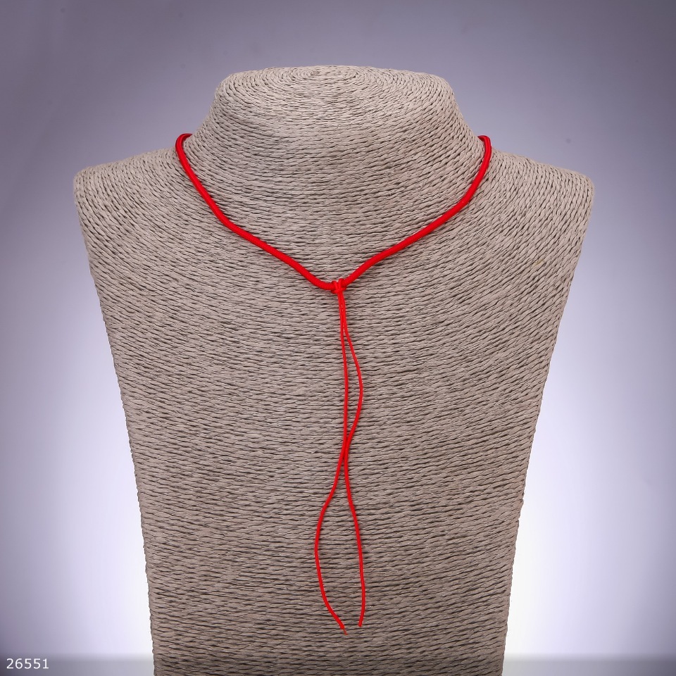 Red neck cord, diameter 2.5 mm, length 50 cm