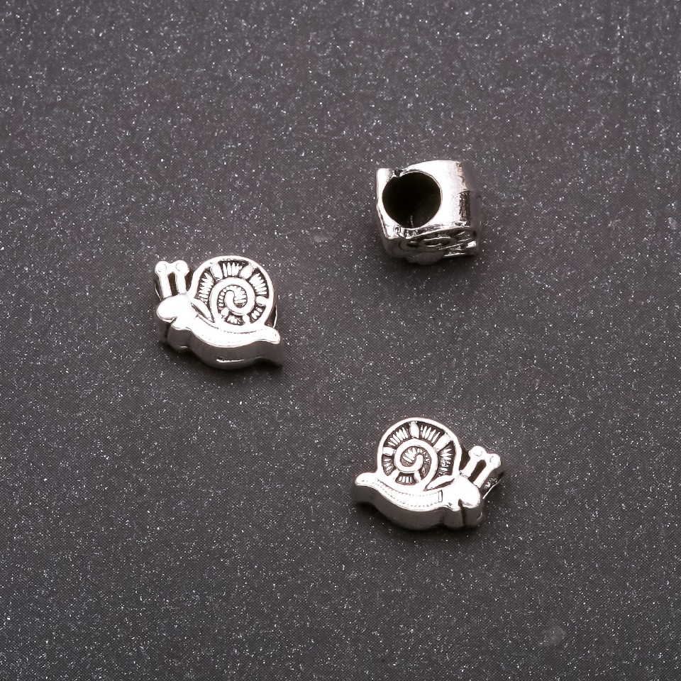 Bead Insert Pandora Spiral, 11×9 mm, inner diameter 4 mm, weight 20 g ± 11 pcs
