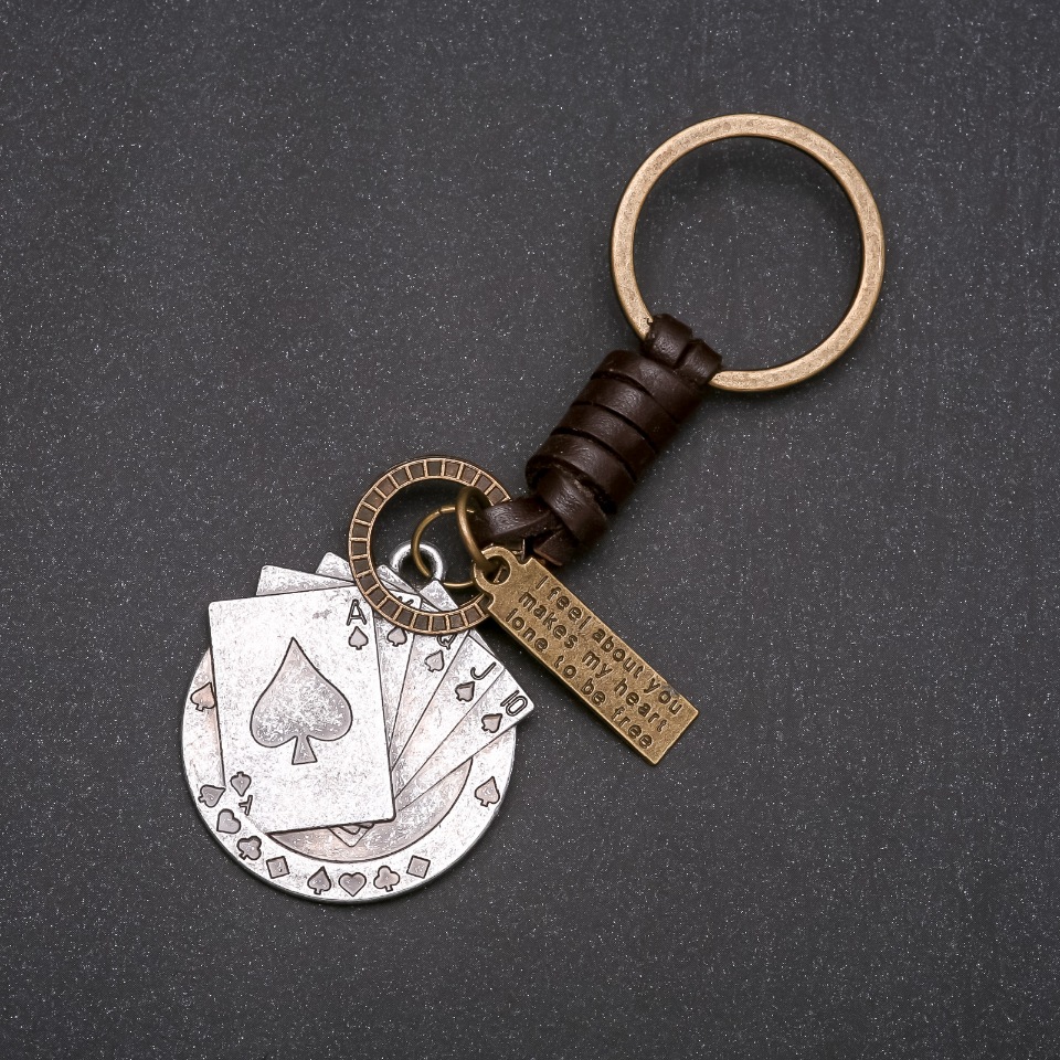 Cards Keychain, 10 cm long