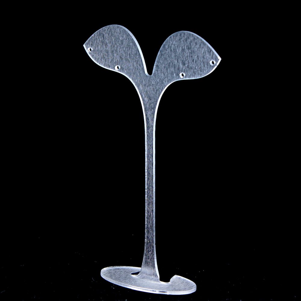 Earrings stand, matte plastic, height 125 mm