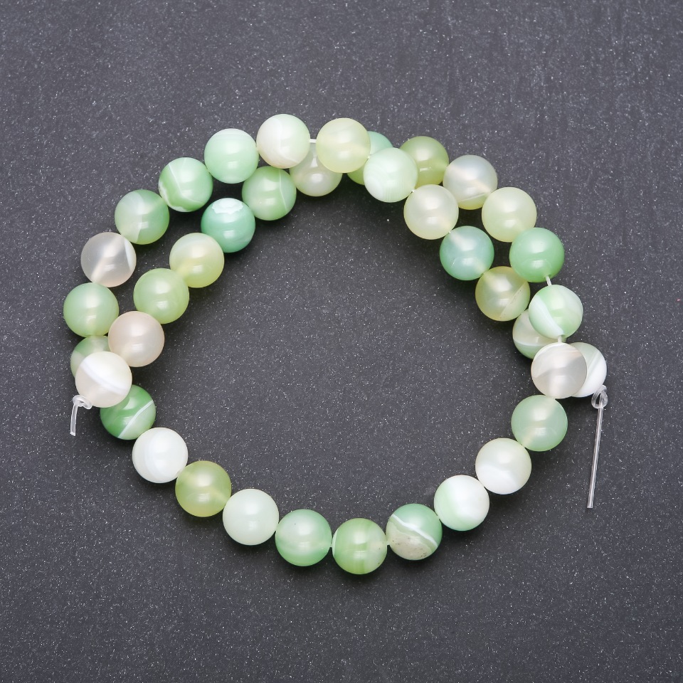 Agate Beads, Smooth Round Beads, 10 mm Diameter, 38 cm Length