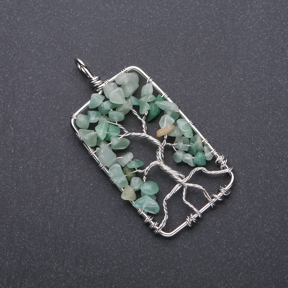 Pendant "Tree of Happiness" nephrite, diameter 36×73 mm