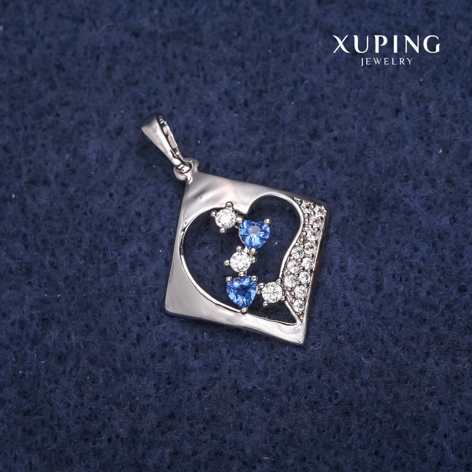 Pendant Xuping Diamond 20x22x28mm Rhodium