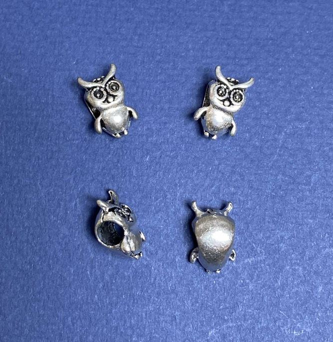 Pandora Owl Bead, 5 mm diameter, pack of 8