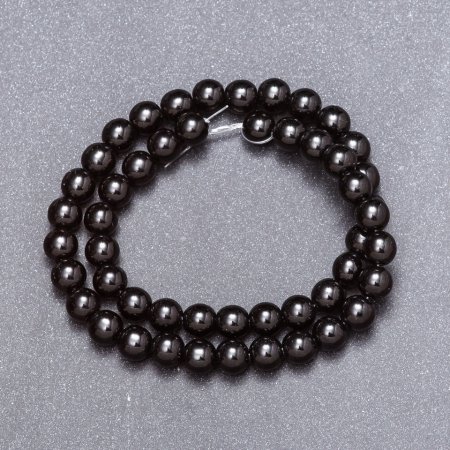 Agate Beads (Pressed) On Thread, 8mm Diameter, 37cm Length +