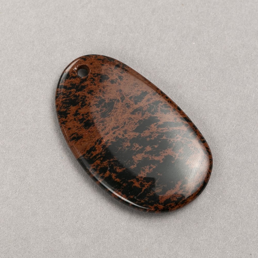 Obsidian Stone Pendant 32×53(±)mm