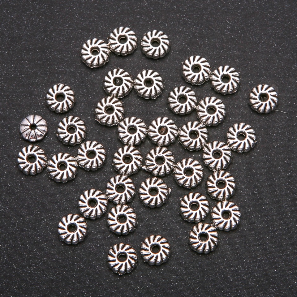 Bead insert finding, metal color Silver, diameter 2.5×8 mm (±), packaging 20 g, 35 (±) pcs