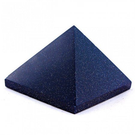 Souvenir pyramid, Aventurine (synthetic) Night of Cairo press, height approx. 37 mm, base length approx. 30 mm