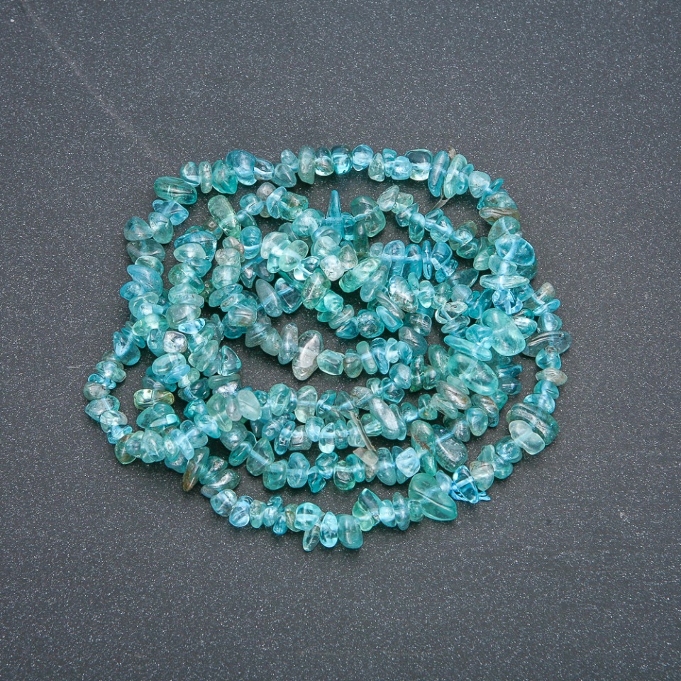 Beads on Thread, Tint Crystal Nugget, 7x3 mm, Length 86 cm +