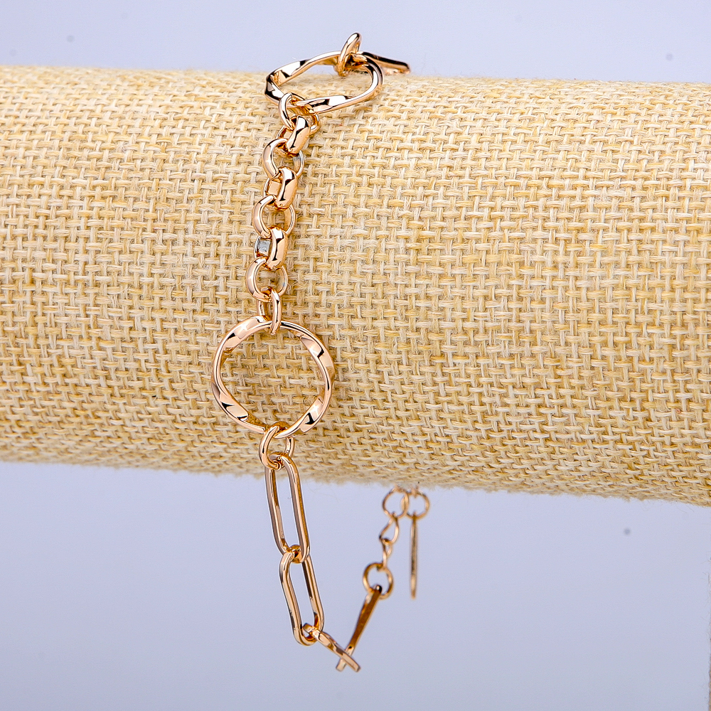 Bracelet Xuping 18K Gold Plating, 6 mm thickness, length 17-20 cm
