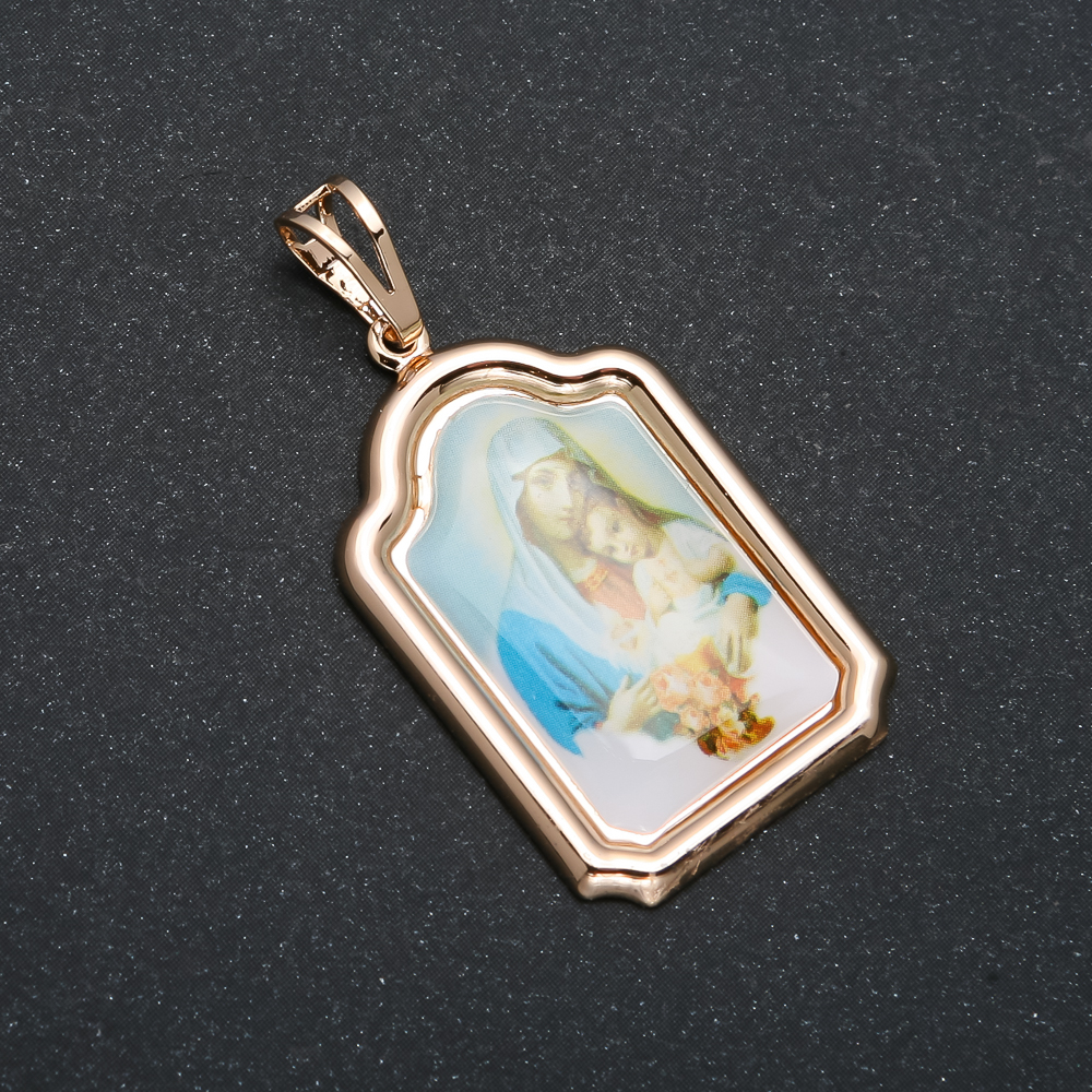 Pendant Xuping 18K Gold Plating Icon, diameter 38x19 mm +