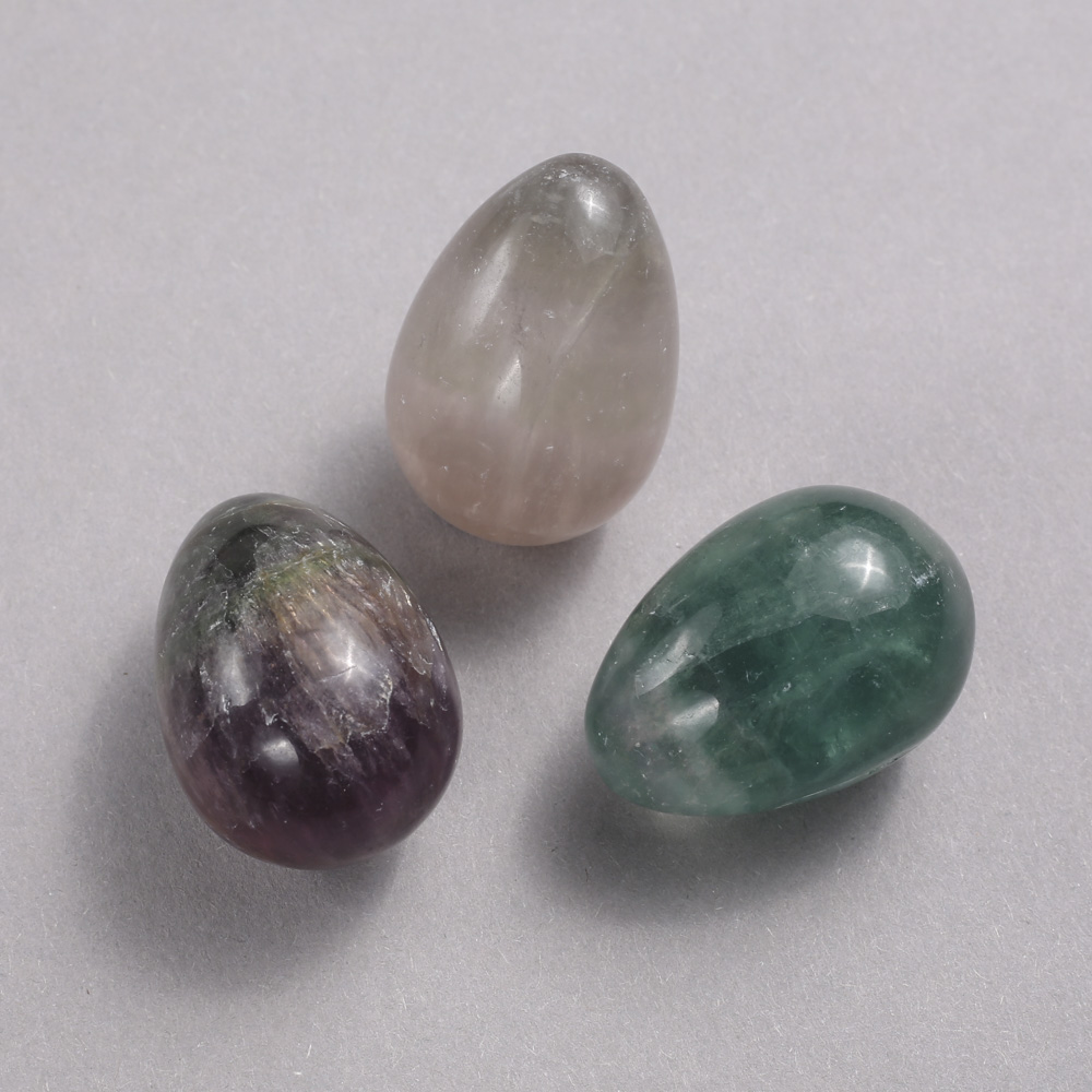 Fluorite decorative egg, diameter 35×25 mm+