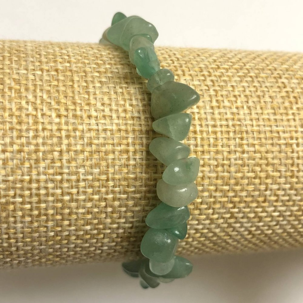 Elastic Jade Chip Bracelet, 8mm Diameter+