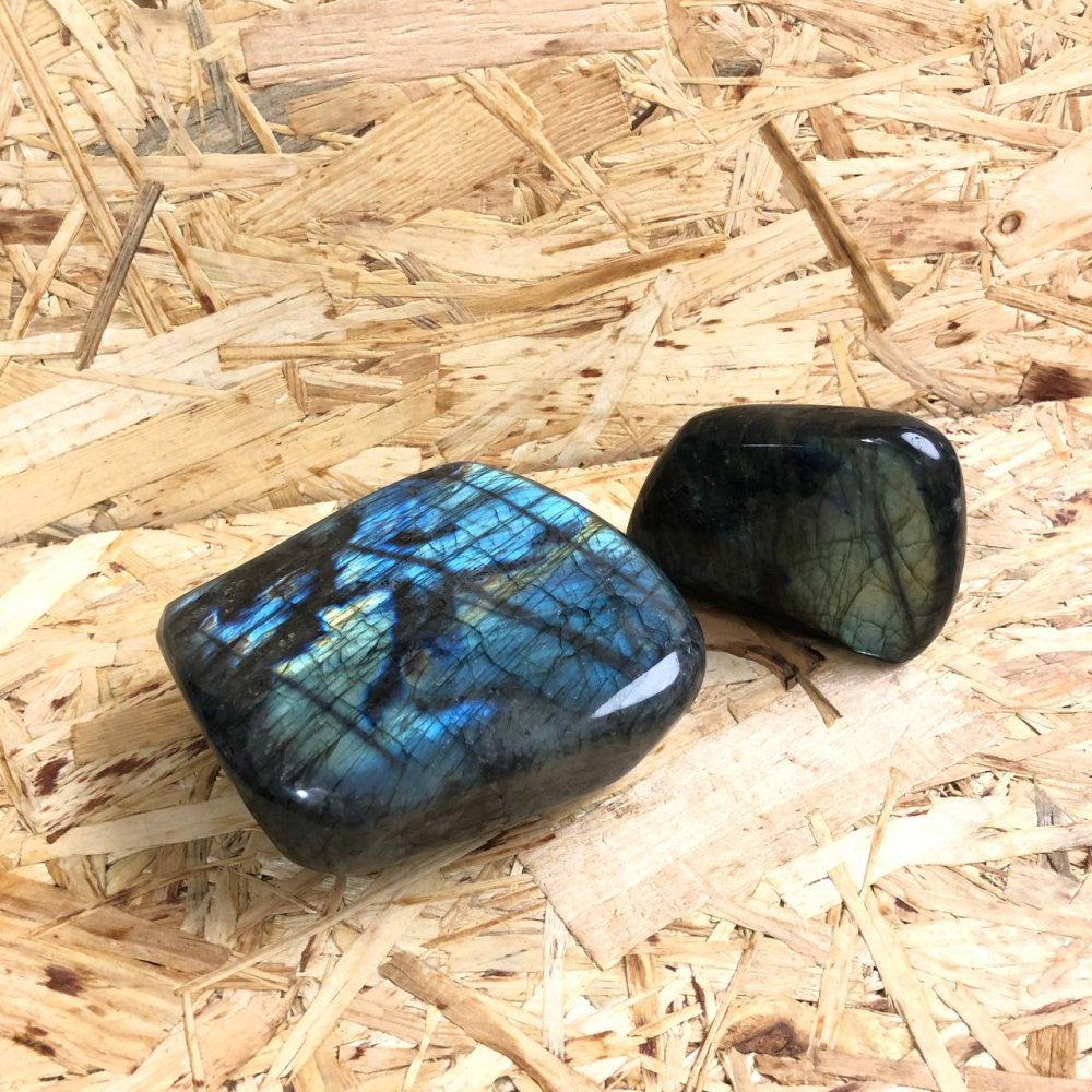 Natural Labradorite Souvenir Stone, Assorted Sizes, Weight from 700 g (per 100 g)