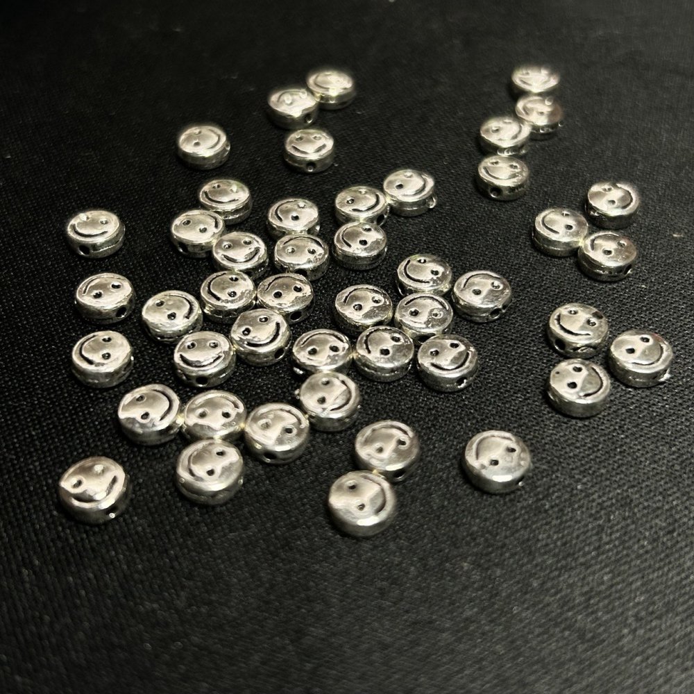 Bead Insert Smile, diameter 6x3 mm, packaging 20 g, 46 pcs +