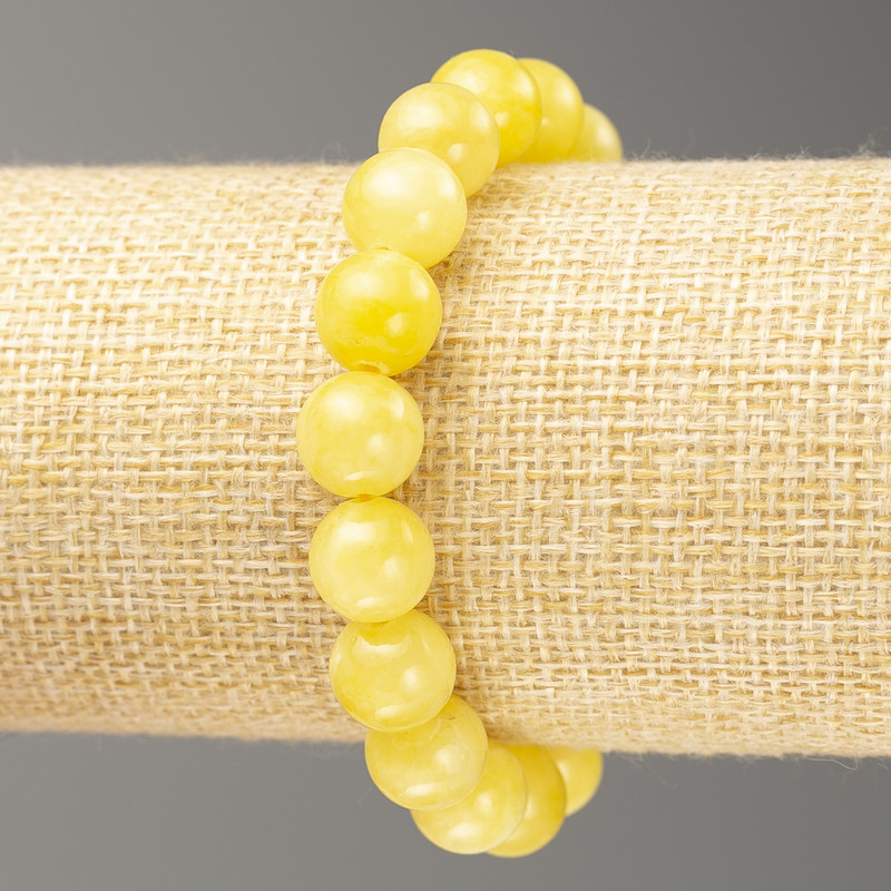 Citrine Acrylic Bead Bracelet