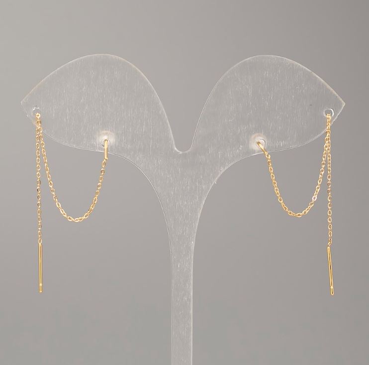 Xuping 18K Gold-Plated Ball Stud Earrings