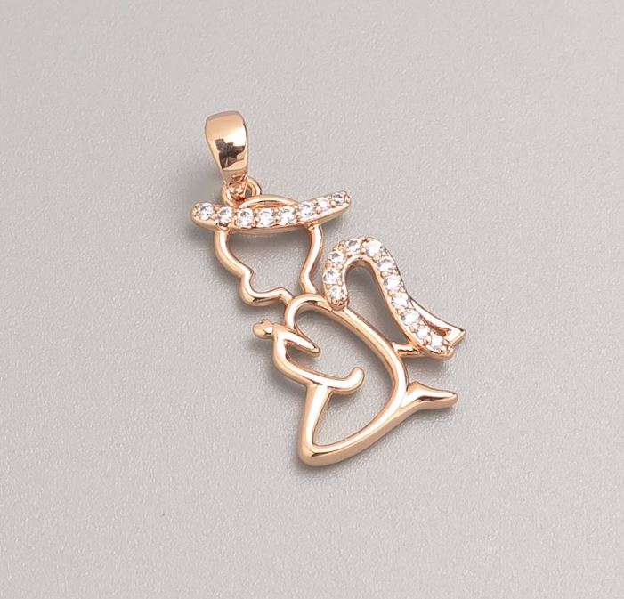 Pendant Xuping 18K Gold Plating Angel, Diameter 20×12 mm+