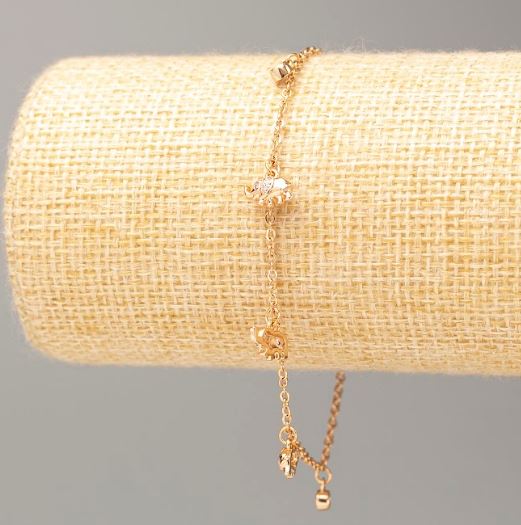 Браслет Xuping Позолота 18К, довжина 17-20см, товщина 2мм+- зі стразами