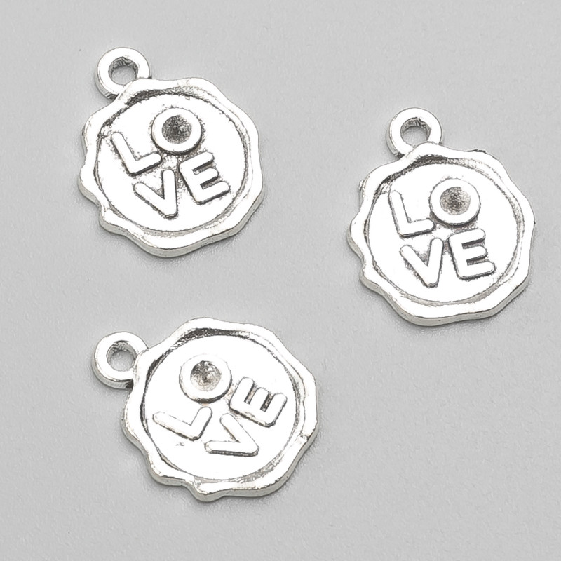 Pendant Findings Love 17×13 mm, packaging 19 pcs ±, 20 g