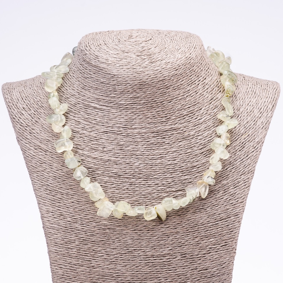 Prenite Necklace, Hammered 'Butterfly', Diameter 6x12mm (+-), Length 45–52 cm