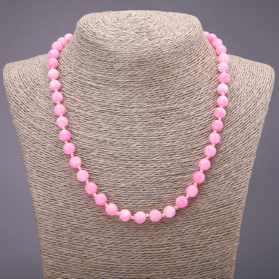 Tourmaline Necklace (Synthetic) Faceted Bead, 8 mm Diameter, 48 cm Length