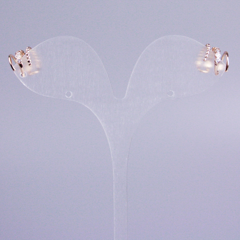 Triple Kaf Xuping 18K Gold Plating White Crystals 10x8mm +